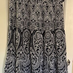 Blue and White Eyelet Tiered Sundress